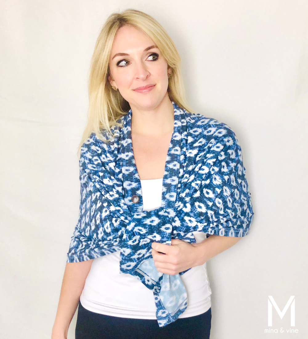 Eye-catching Ikat Multi-Way Smart Scarf