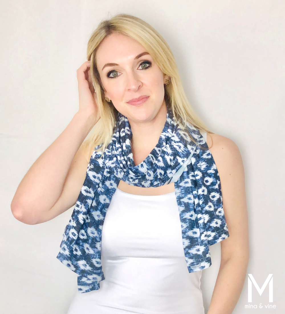 Eye-catching Ikat Multi-Way Smart Scarf