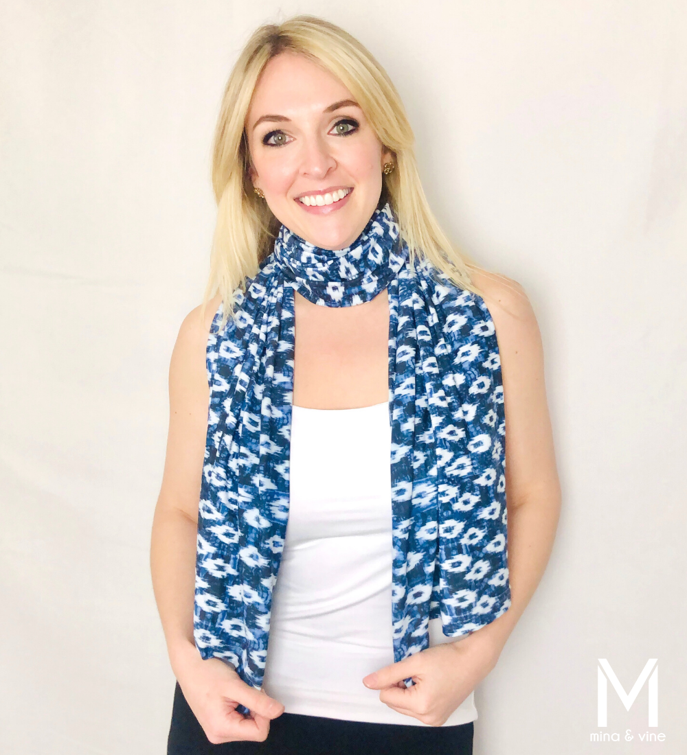 Eye-catching Ikat Multi-Way Smart Scarf