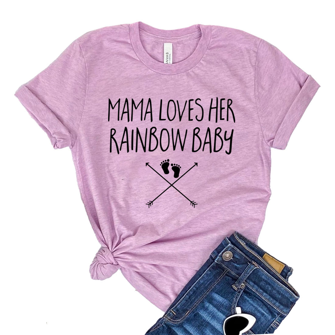 Mama Loves Her Rainbow Baby T-shirt